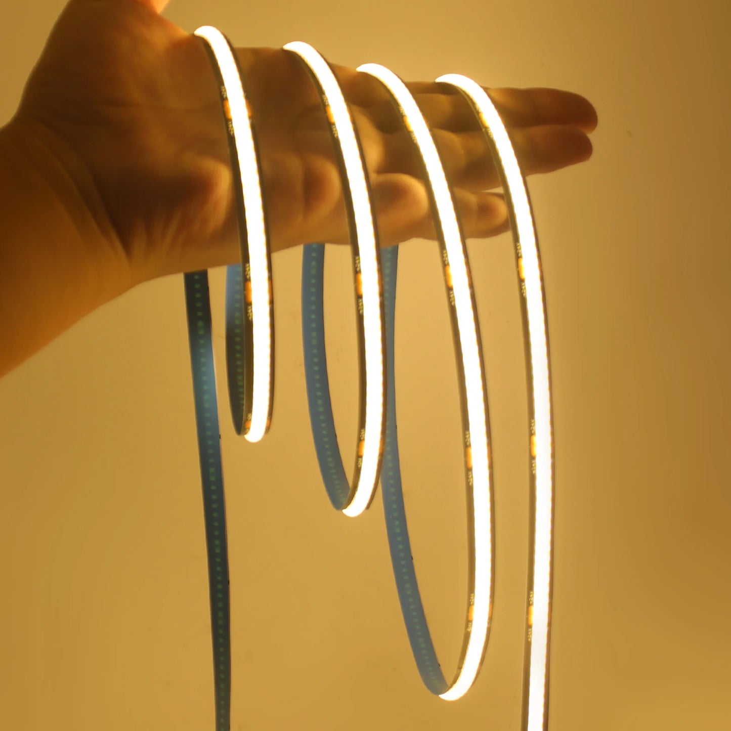 Led Strip Lights: DC24V COB LED Strip 320LEDs/m High Brightness Flexible Tape