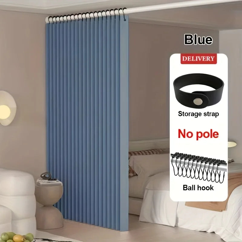 Light Filtering Room Divider Curtain - Sheer Privacy Partition