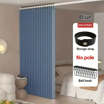Light Filtering Room Divider Curtain - Sheer Privacy Partition