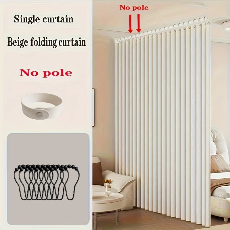Light Filtering Room Divider Curtain - Sheer Privacy Partition