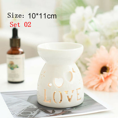 Candle Warmer: Valentine's Wax Melt Burner - Ceramic Candle Warmer Diffuser