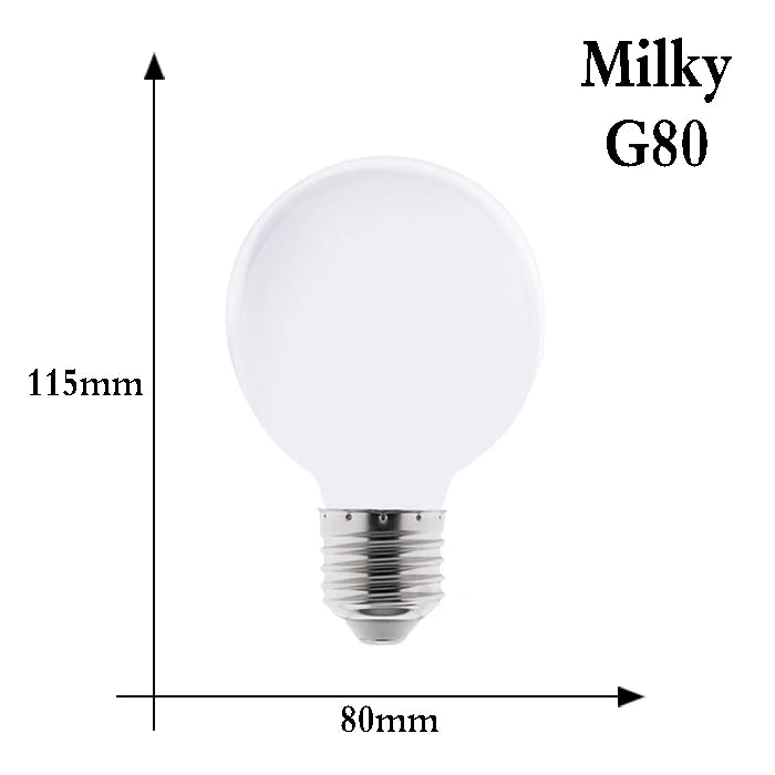 E27 LED Light Bulb Energy Saver 85V-265V Milky White