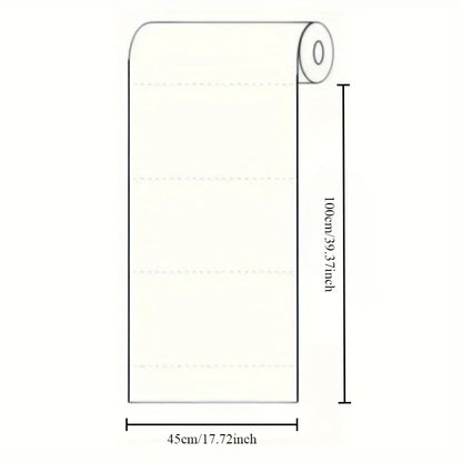 1 Roll Plastic Electrostatic Adhesion Wall Protective Film – Waterproof, Oil-Proof,