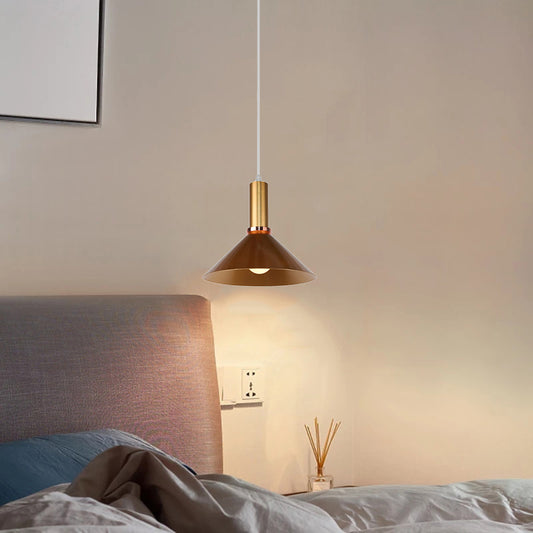 Gold Rust Retro Pendant Lights - Vintage Industrial Style