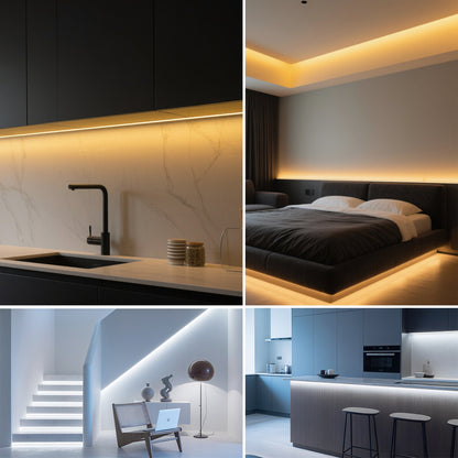 Led Strip Lights: DC24V COB LED Strip 320LEDs/m High Brightness Flexible Tape