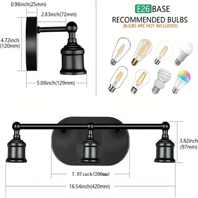 Vanity Light Fixture: Modern Brushed Nickel Wall Sconce