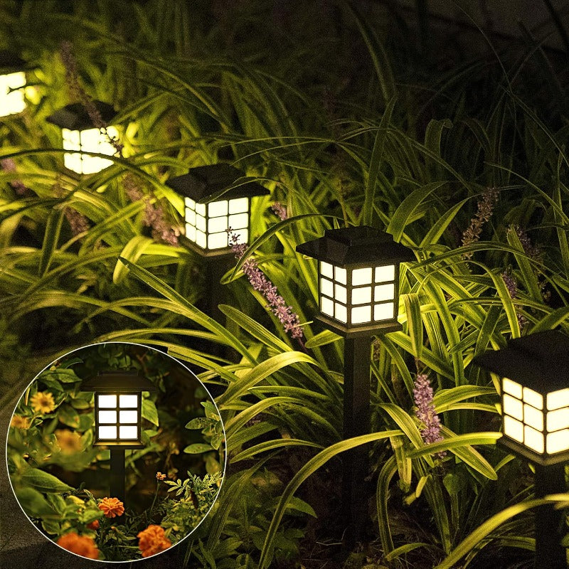 Solar Pathway Lights 2-Pack: Waterproof Outdoor Garden Lamps