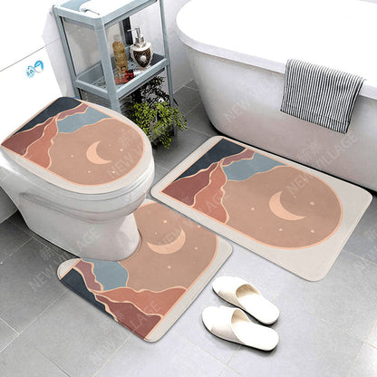 Anti-slip Bath Mat Bathroom Rug Shower Mat Decorative Absorbent Foot Mat Entrance Bathtub toilet rug boho Nordic plant leaf