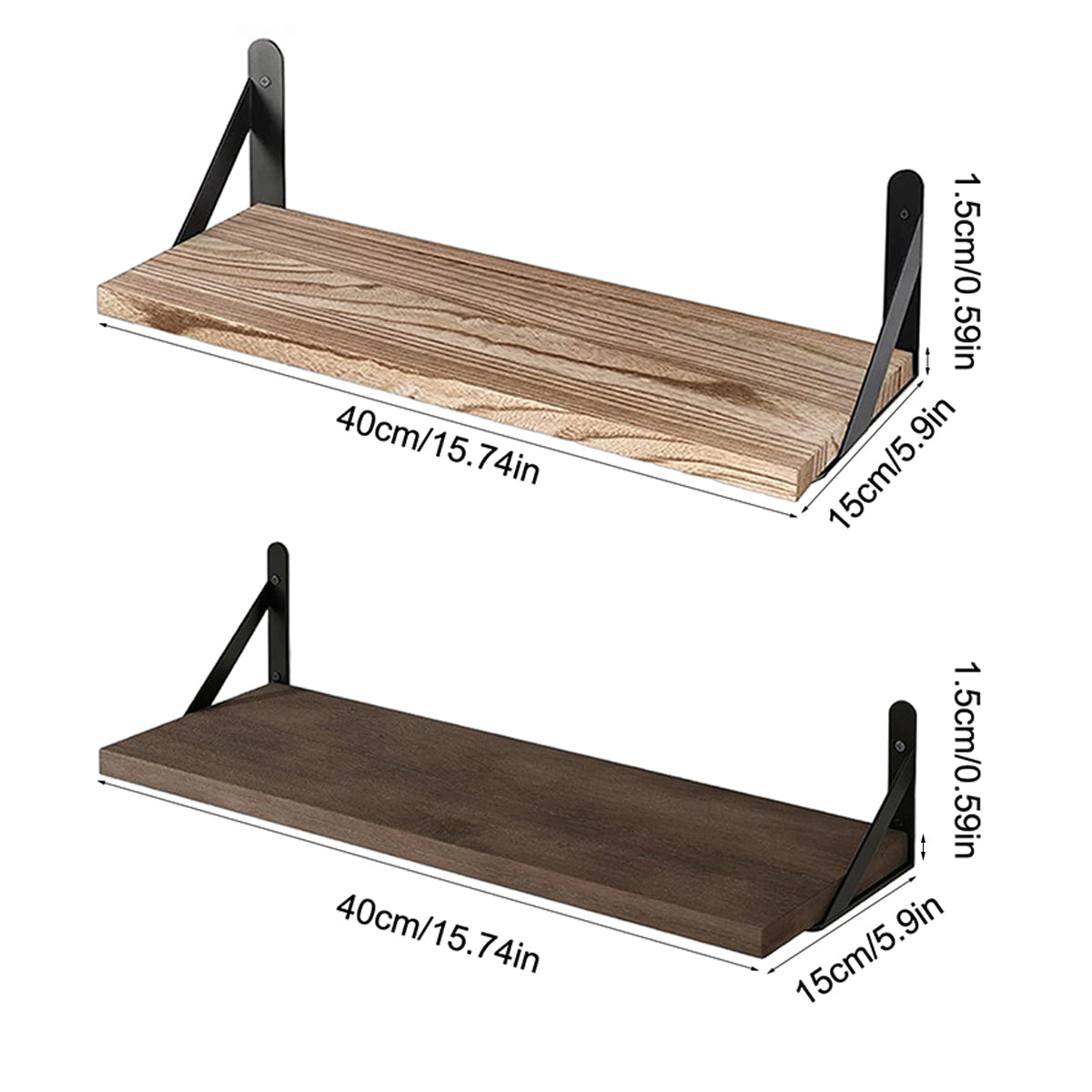 Floating Shelves: Wall-Mounted Wood Bookshelves for Home