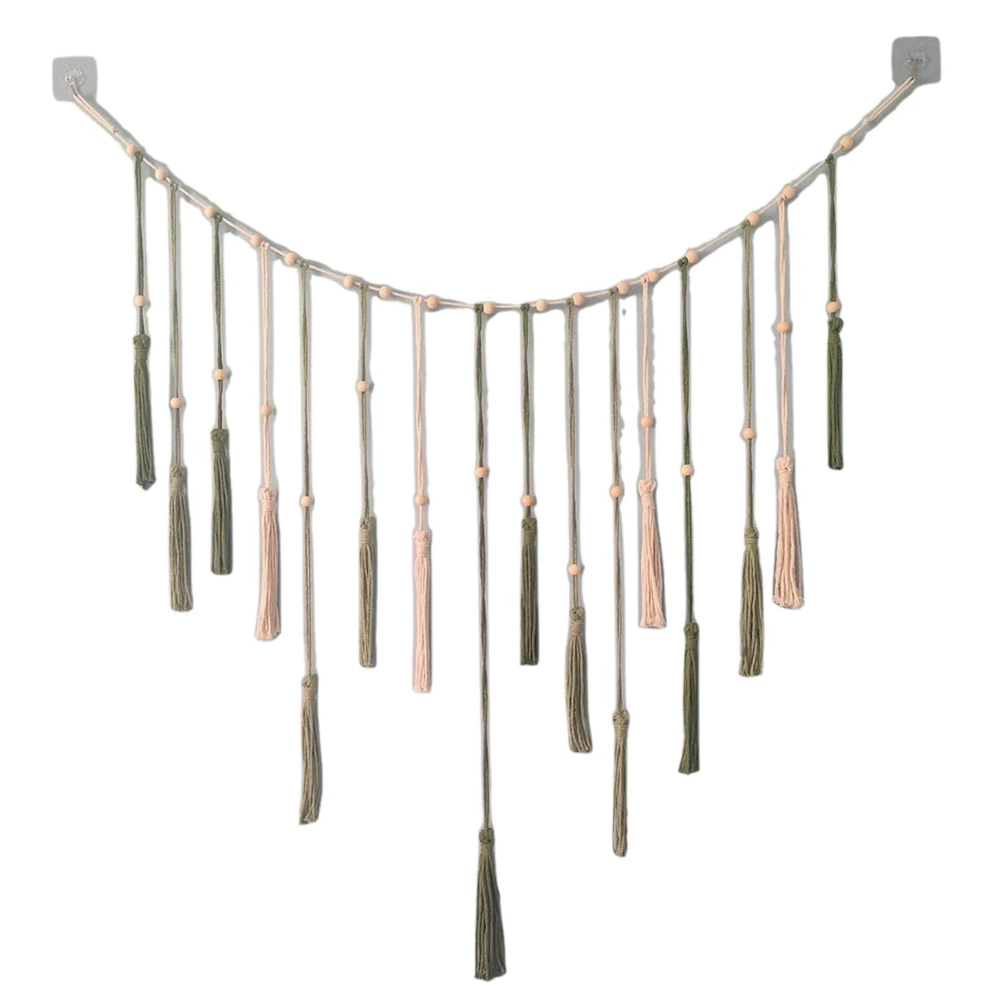 Wall Decoration: Boho Macrame Tapestry - Leaf Feather Wall Decor