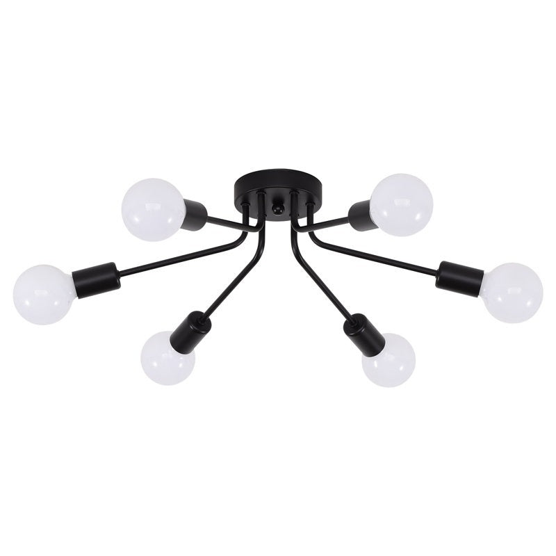 Modern Chandelier: LED Spider Ceiling Light - Black/Gold Nordic Design