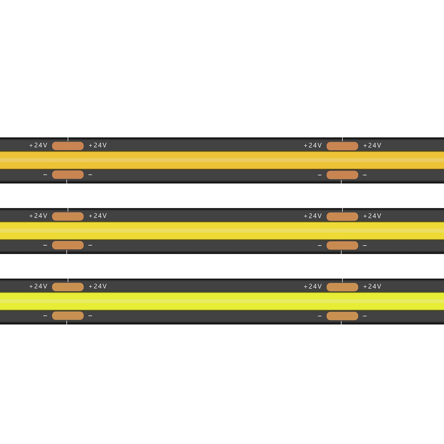 Led Strip Lights: DC24V COB LED Strip 320LEDs/m High Brightness Flexible Tape