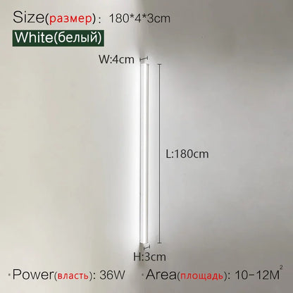 Living room sofa background wall lamp aisle bedroom bedside wall lamp minimalist ceiling lamp light luxury long strip wall lamp