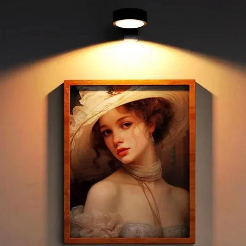 Battery Picture Wall Lamp: Wireless RGB Sconce with Timer