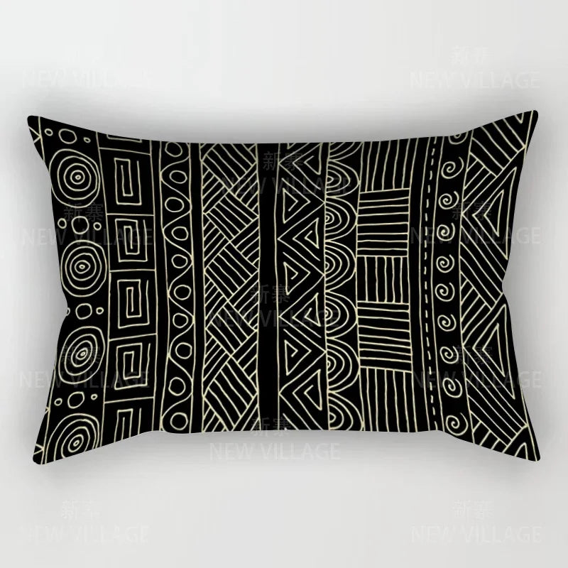 Pillow Cover: Nordic Boho Throw Pillow Case 30x50cm - Modern Fall Decor