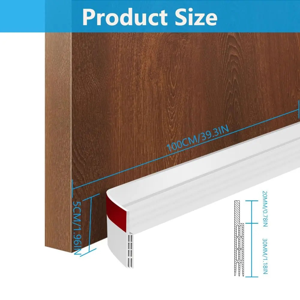 Soundproof Door Sealer Strip - Self-Adhesive Draft Stopper