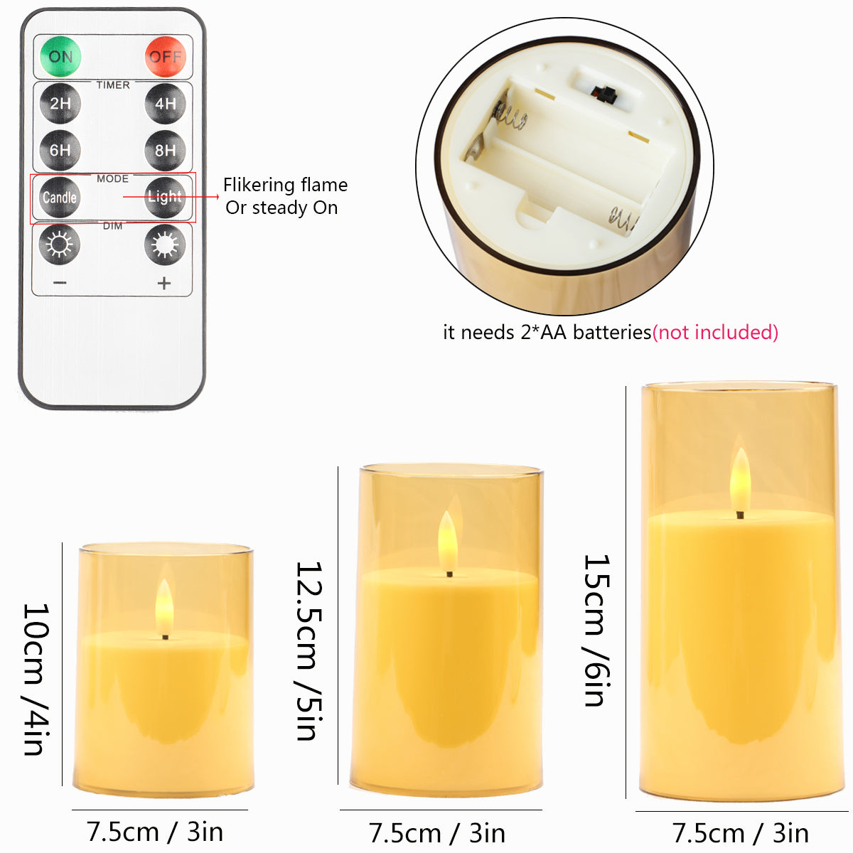 LED Flameless Candles with Remote - Home & Party Decor