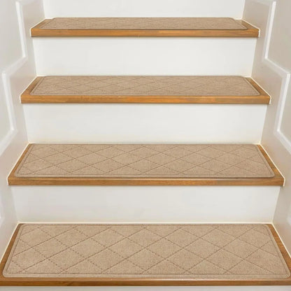 Non-Slip Stair Treads 8x30" Self-Adhesive Carpet Runner