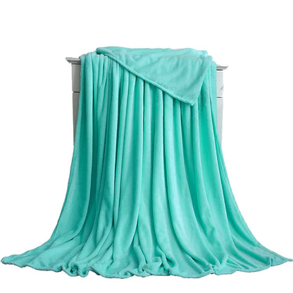 Blanket: 230GSM Coral Fleece Blanket - Soft Warm Bedspread Cover
