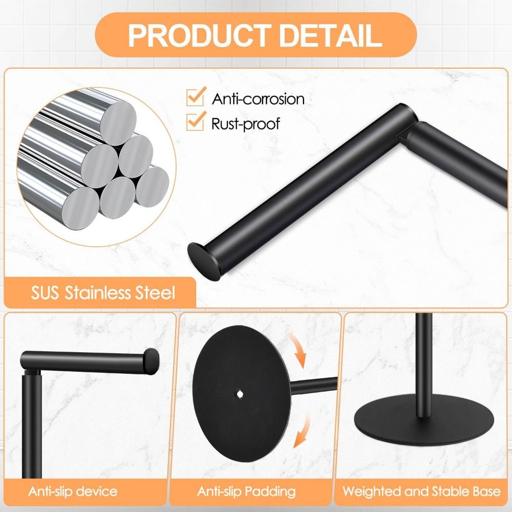 Toilet Paper Stand - Stainless Steel Rustproof & Modern