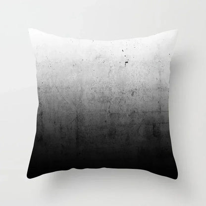 Nordic Geometric Pillow Cover 45x45CM - Black & White Chic