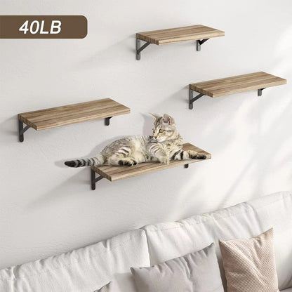Floating Shelves: Wall-Mounted Wood Bookshelves for Home