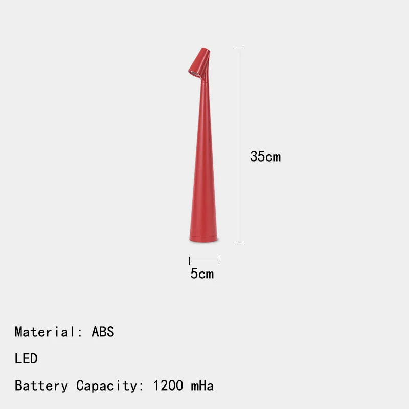 Nordic Creative Art ABS Rechargeable LED Decoration Table Lamp Desk Light For Bar Living Room Bedroom Study Lighting Fixtures
