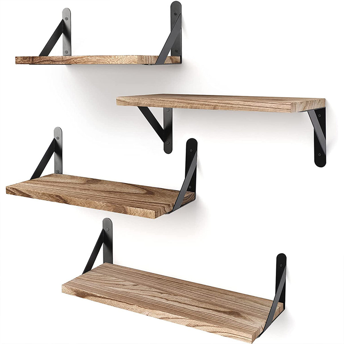 Floating Shelves: Wall-Mounted Wood Bookshelves for Home