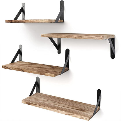 Floating Shelves: Wall-Mounted Wood Bookshelves for Home