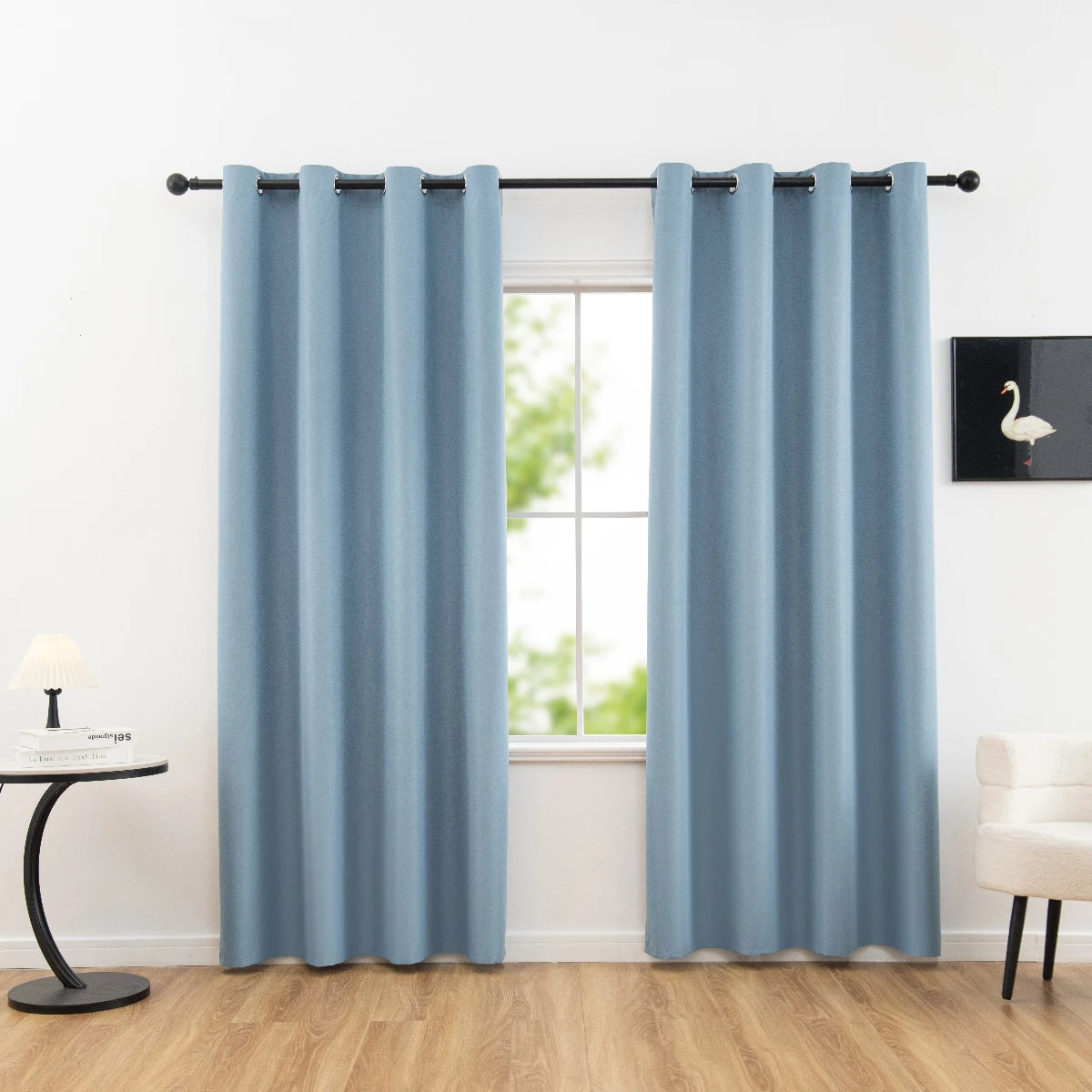Blackout Curtains 100% Privacy Grommets Bedroom Drapes