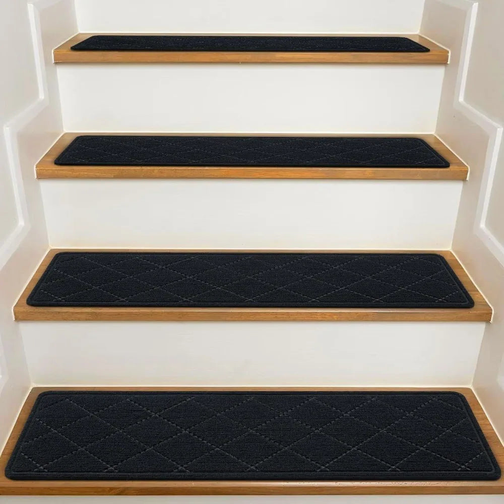 Non-Slip Stair Treads 8x30" Self-Adhesive Carpet Runner