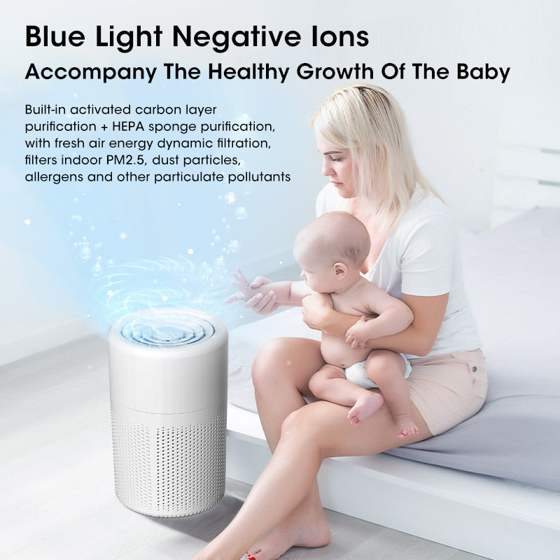 Air Humidifier: HEPA Mini Desktop Air Humidifier - Portable & Powerful