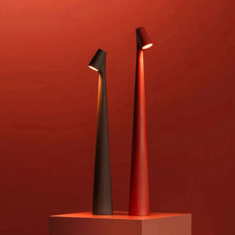 Nordic Creative Art ABS Rechargeable LED Decoration Table Lamp Desk Light For Bar Living Room Bedroom Study Lighting Fixtures