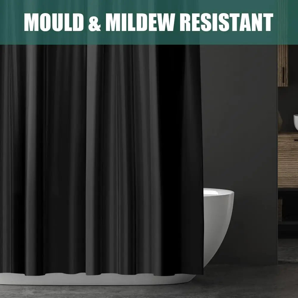 Waterproof Shower Curtain Liner 180x180cm with Magnets