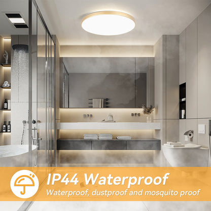 LED Ceiling Light Fixture Panel 30W - Waterproof Bathroom & Kitchen