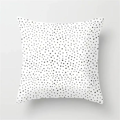 Nordic Geometric Pillow Cover 45x45CM - Black & White Chic