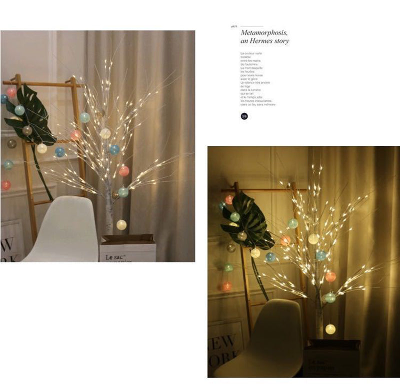 White Birch LED Tree Lights - Festive Decor for Home & Events