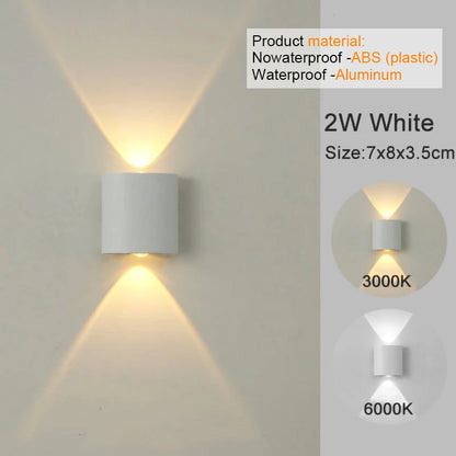 LED Wall Sconces: Modern Up/Down Indoor Outdoor Lights