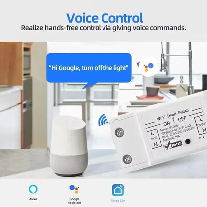 Smart Switch: 16A WiFi Smart Switch Alexa Google Home Control