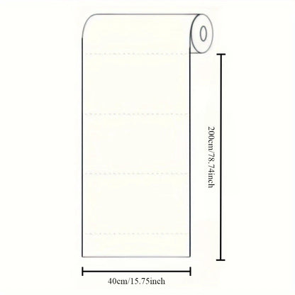 1 Roll Plastic Electrostatic Adhesion Wall Protective Film – Waterproof, Oil-Proof,