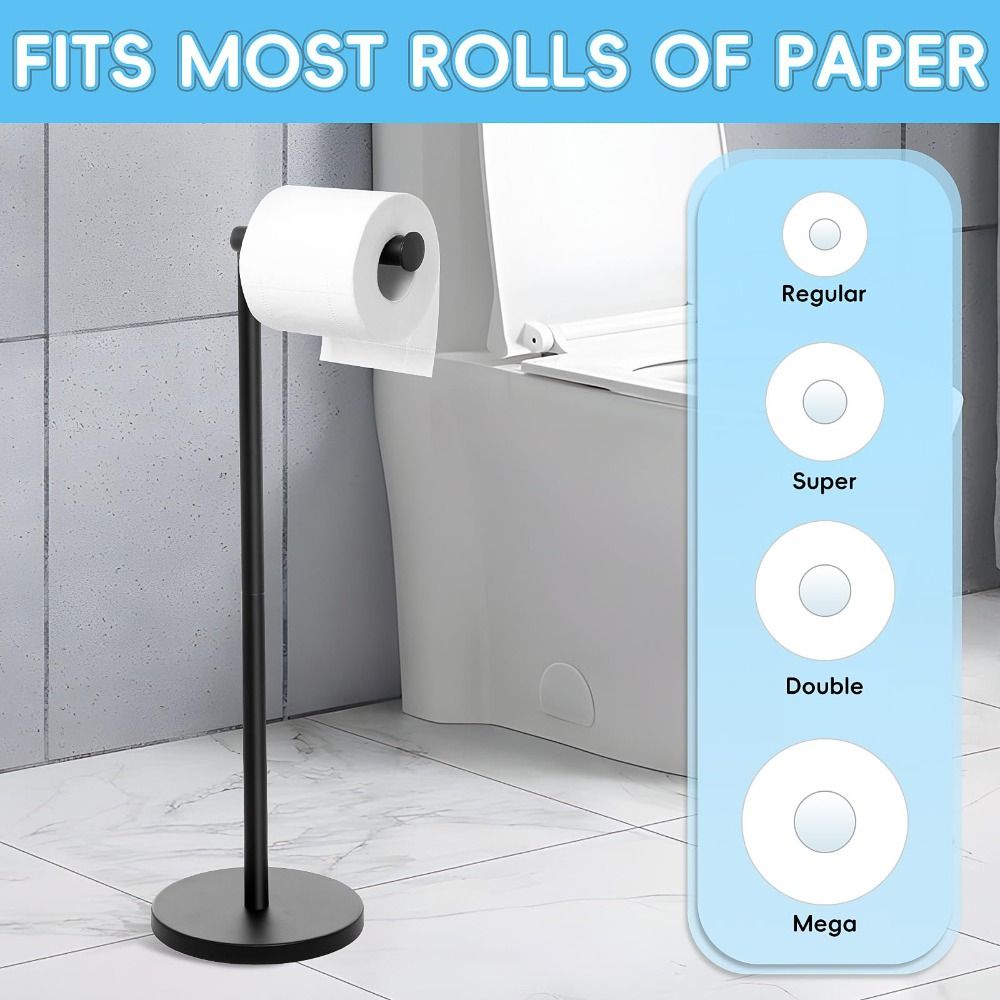 Toilet Paper Stand - Stainless Steel Rustproof & Modern