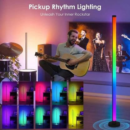 LED RGB Floor Lamp: Remote & App Control Mood Lighting