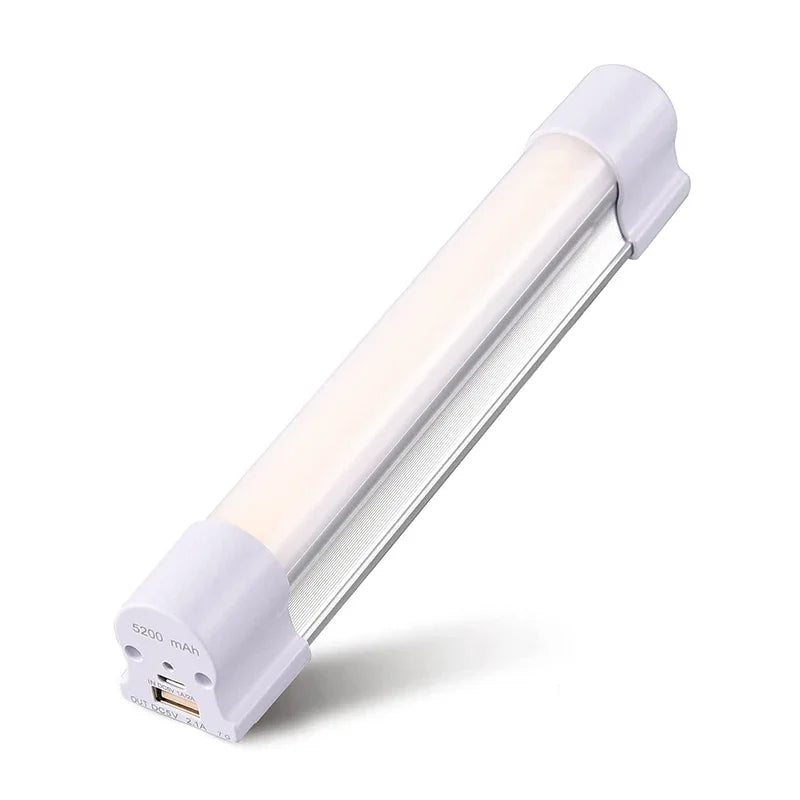 120W Rechargeable Work Light: Tube Lamp - 6000 Lumens Light