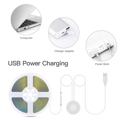Vanity Light: USB 5V COB LED Strip Vanity Light with Touch Dimmer