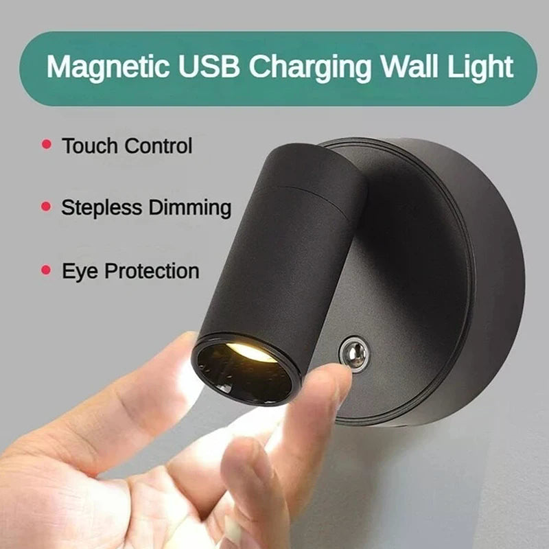 LED Spotlight Touch 2000mAh Magnetic Base Wall Light