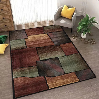 Floor Mat: Nordic Geometric Area Rug - Non-Slip, Washable Carpet