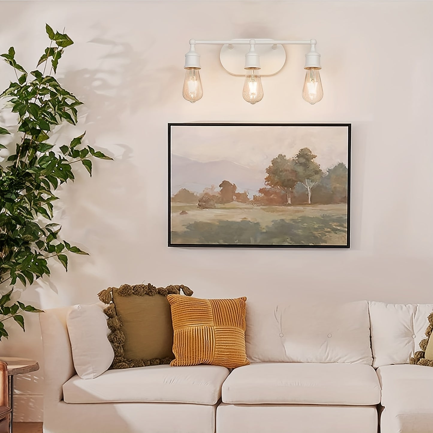 Vanity Light Fixture: Modern Brushed Nickel Wall Sconce