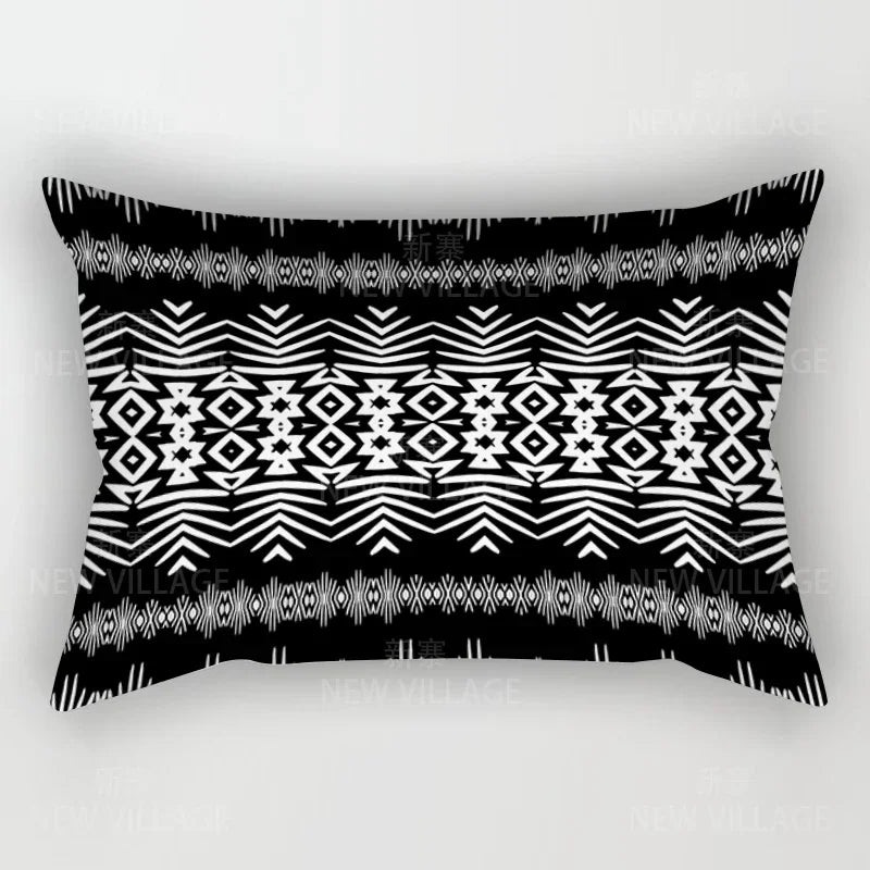 Pillow Cover: Nordic Boho Throw Pillow Case 30x50cm - Modern Fall Decor
