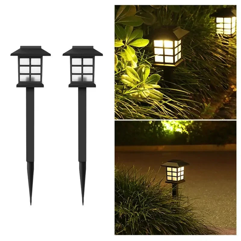 Solar Pathway Lights 2-Pack: Waterproof Outdoor Garden Lamps