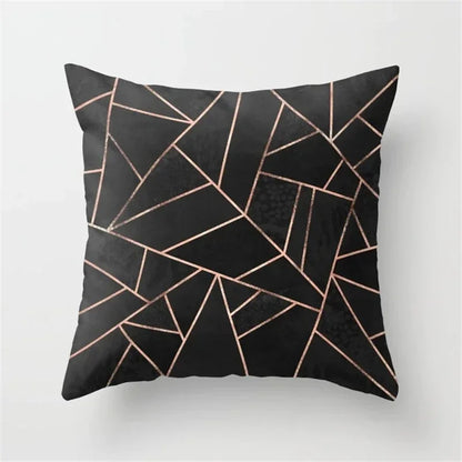 Nordic Geometric Pillow Cover 45x45CM - Black & White Chic